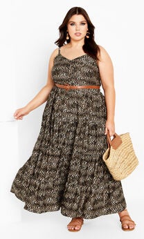 Aylin Maxi Dress - taupe