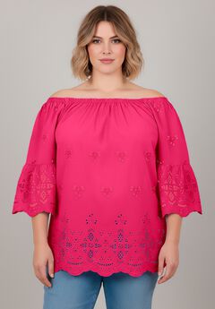 Convertible Eyelet Tunic