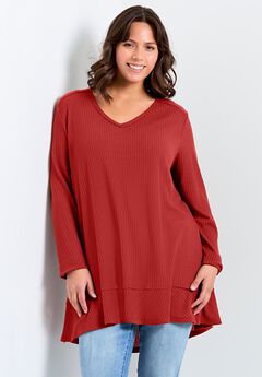 Waffle Ruffle Tunic
