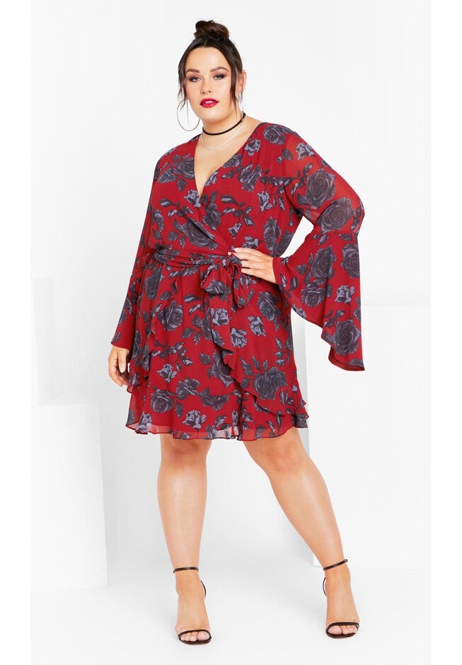 Ariarne Dress - red rose, RED, on-hover image number null