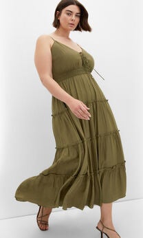 Aiza Maxi Dress - khaki