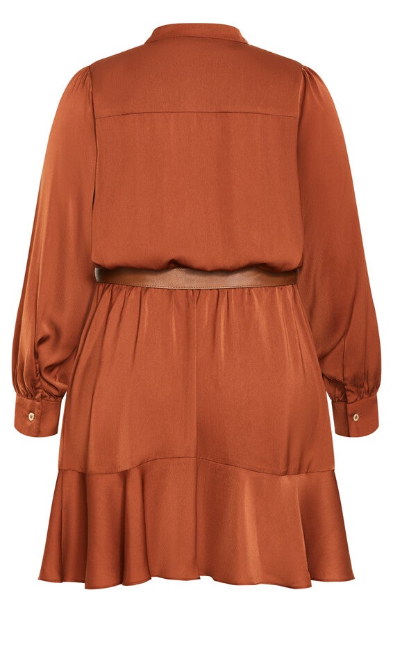 Oki Dress - copper, BROWN, alternate image number null