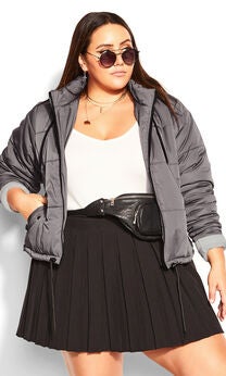 Streetwise Puffer Jacket - platinum