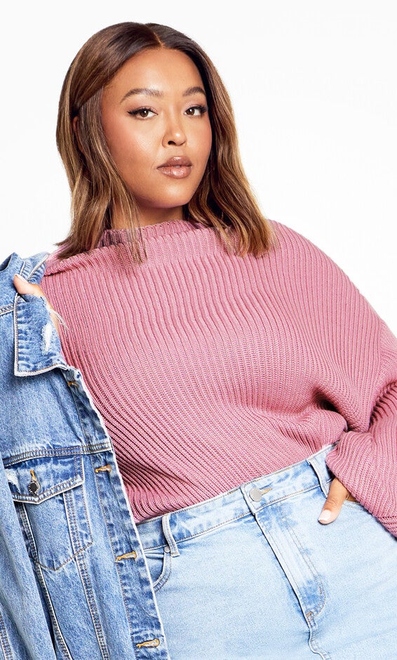 Angel Sleeve Sweater - musk, PINK, alternate image number null
