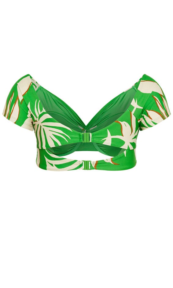 Ingrid Underwire Print Bikini Top - jade, GREEN, alternate image number null