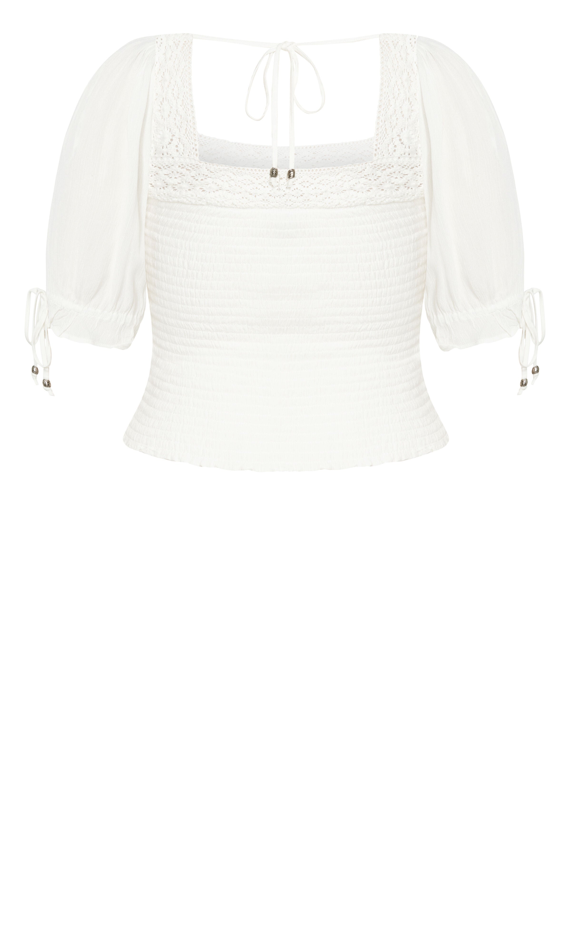 Aurora Plain Top - ivory, BEIGE, alternate image number 6