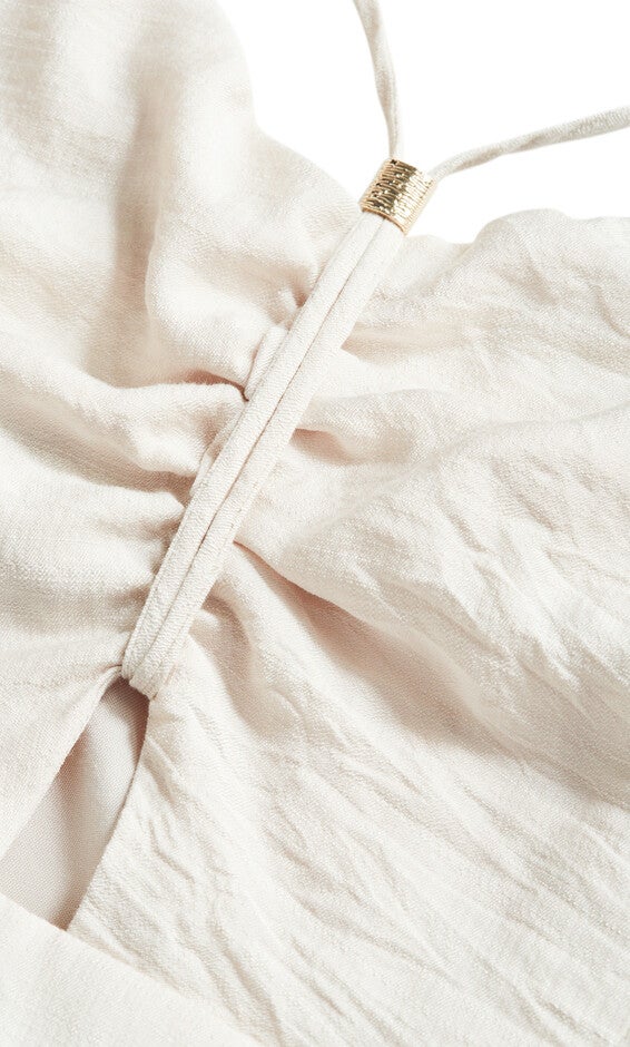 Iman Dress - oat, BEIGE, alternate image number 4