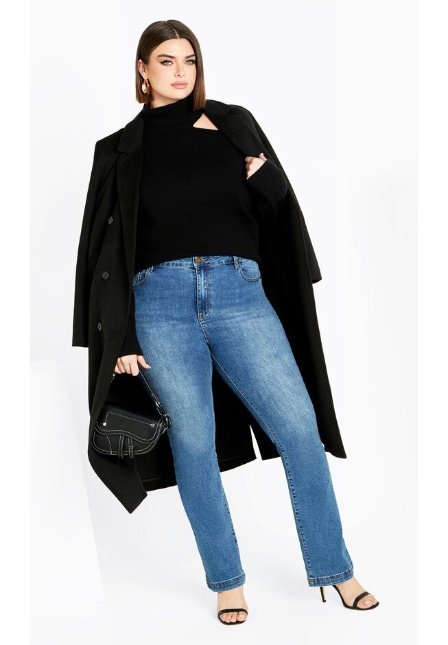Cold Shoulder Jumper - black, BLACK, on-hover image number 1