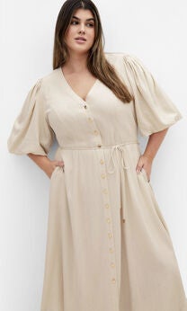 Dahlia Dress - natural