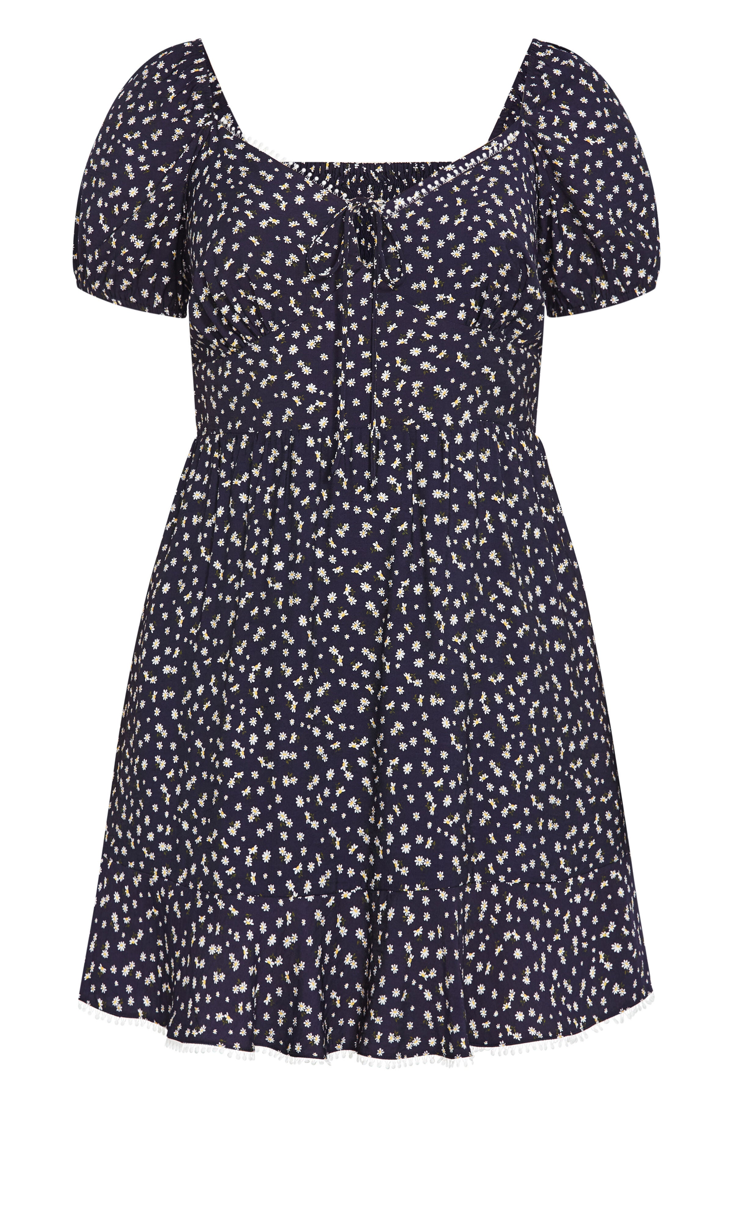 Sky Kiss Dress - navy print, BLUE, alternate image number 4
