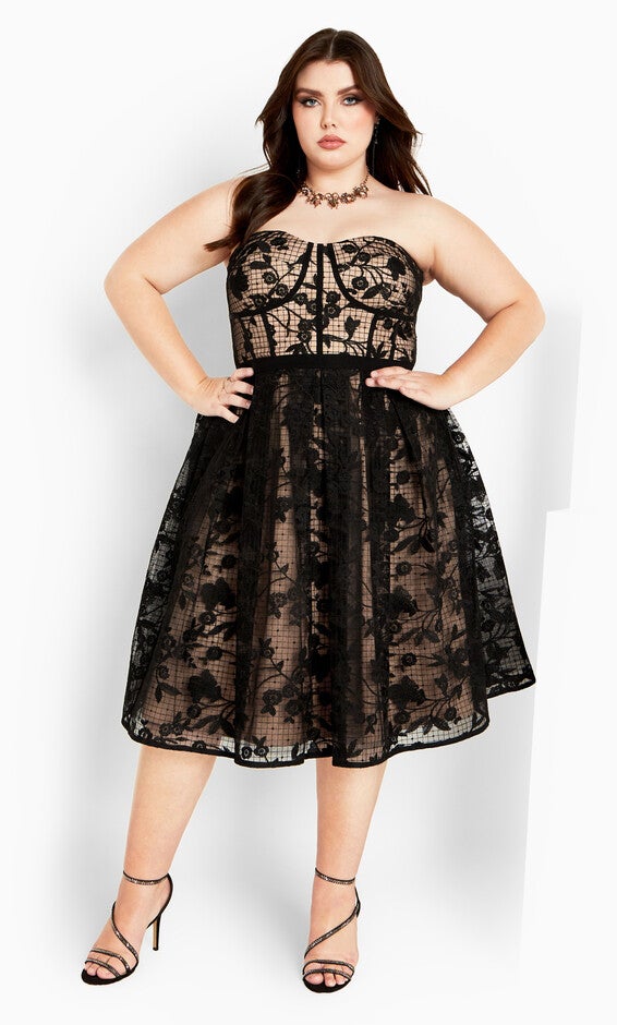 Angeline Dress - black, BLACK, alternate image number 6