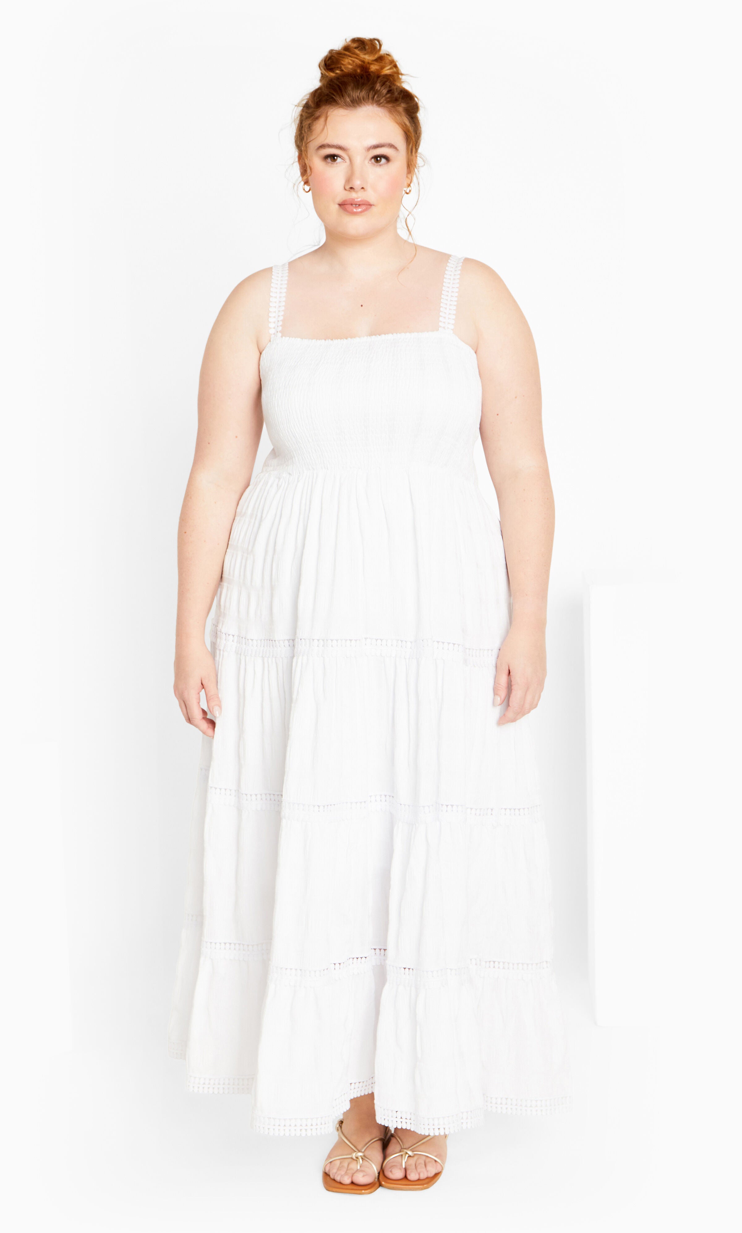 Dakota Dress - white, WHITE, hi-res image number 0