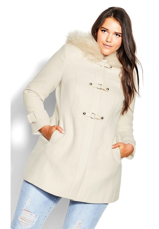 Wonderwall Coat - buff, BEIGE, on-hover image number 1