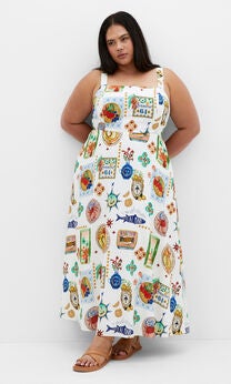 Capria Print Maxi Dress - print