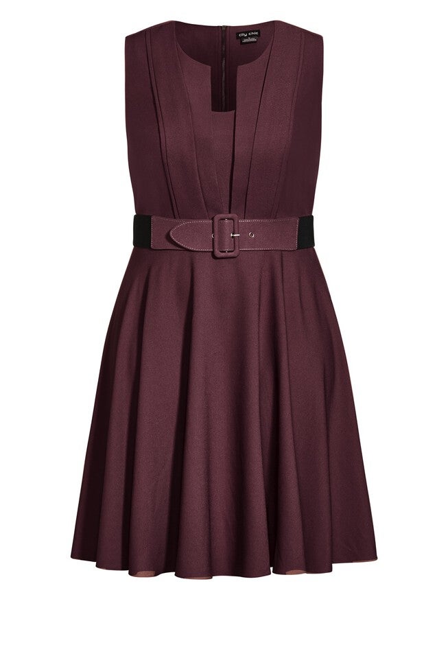 Vintage Veronica Dress - bordeaux, RED, alternate image number 3