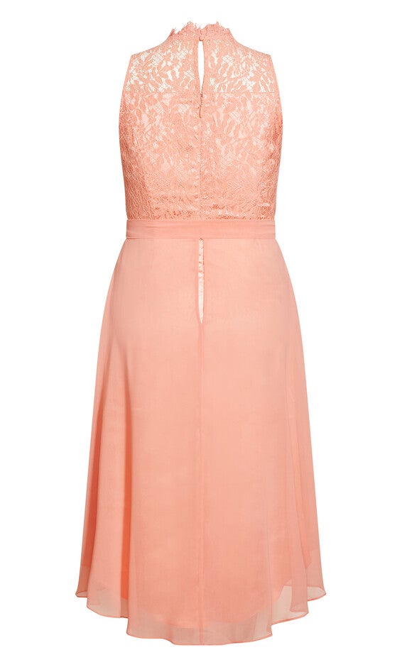 Hi Lo Lover Dress - peach, PINK, alternate image number 5