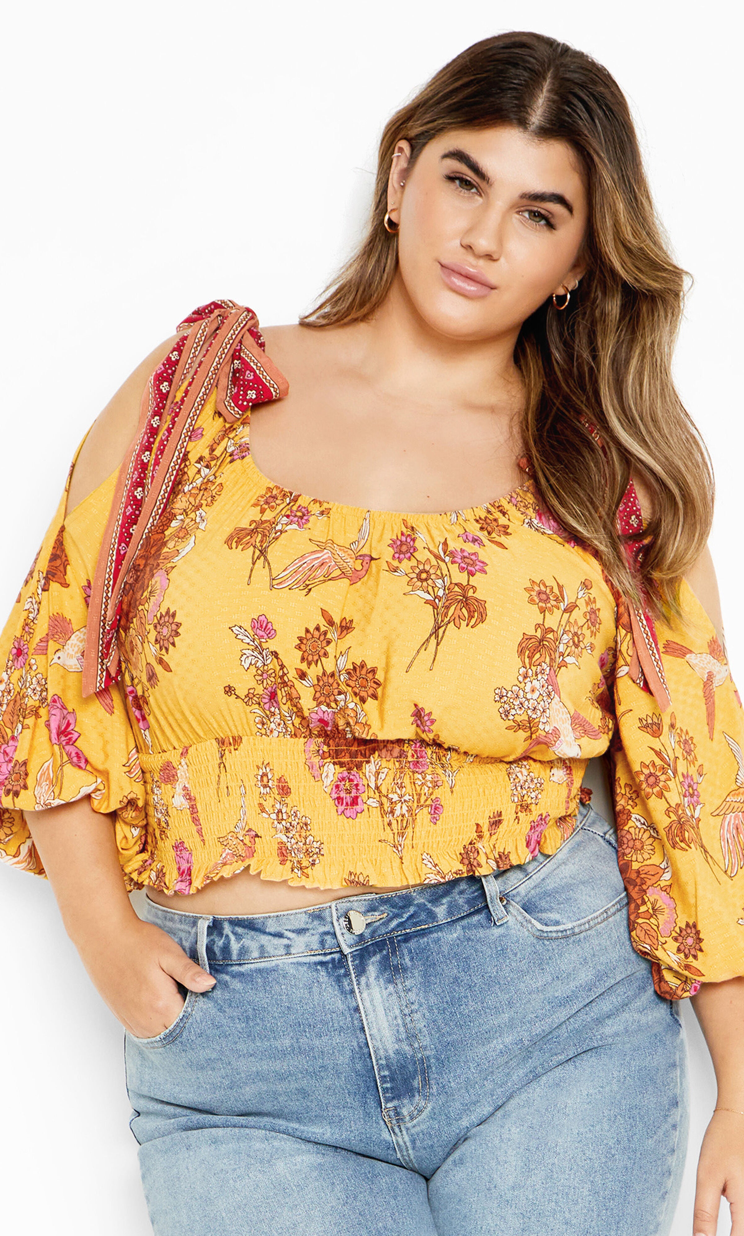 Venice Top - sunflower, YELLOW, hi-res image number 0