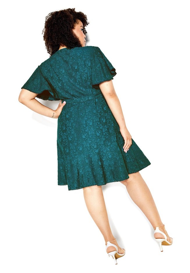 Sweet Love Lace Dress - teal, GREEN, alternate image number null
