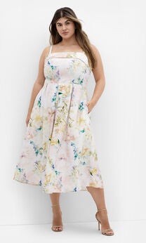 Garden Of Love Linen Dress - pout