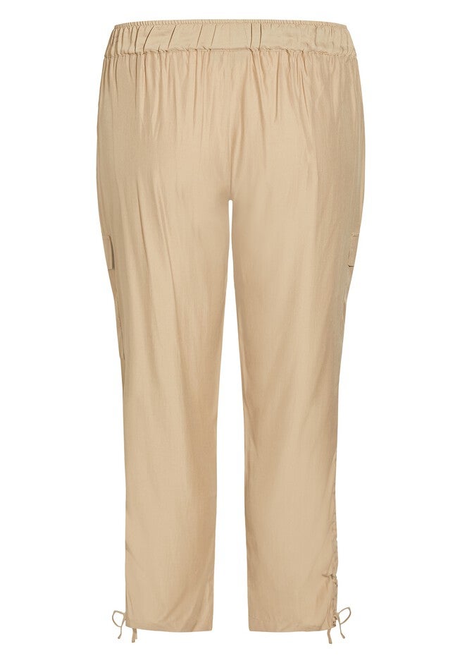 Shiloh Ruched Pant, STONE, alternate image number null