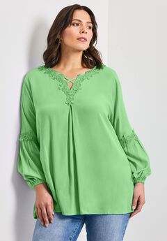 Crochet Lace Trim Top
