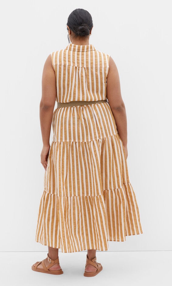 Clean Lines Dress - terracotta, ORANGE, alternate image number 2