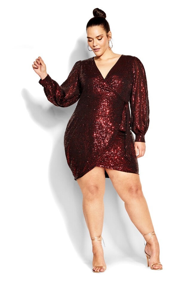 Nadia Dress - claret, RED, on-hover image number null