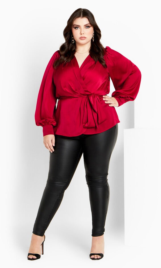 Opulent Top - cherry, RED, alternate image number null