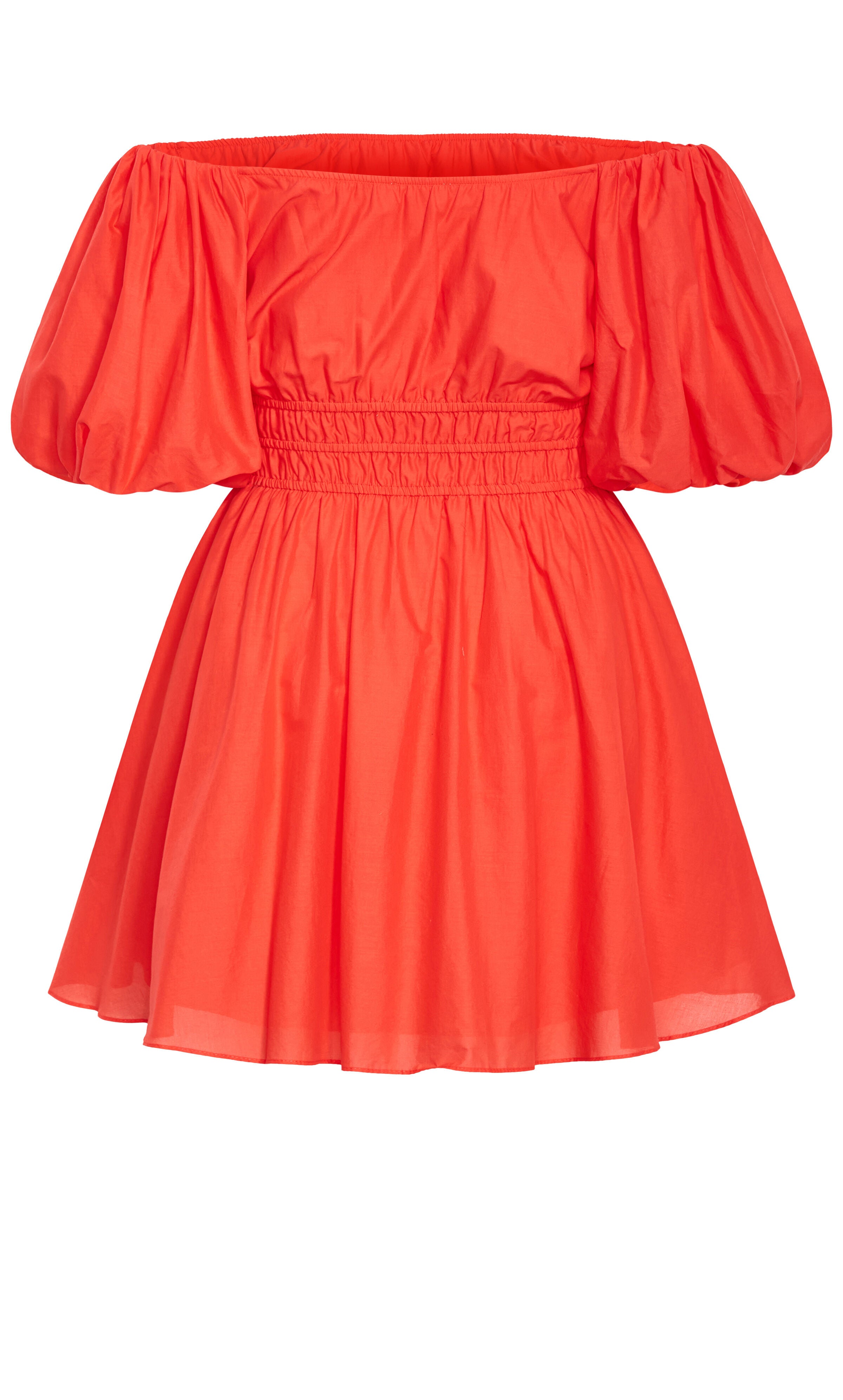 Lillian Balloon Sleeve Dress - pink coral, ORANGE, alternate image number 4