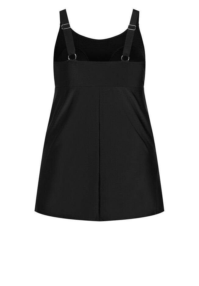 Empire Swim Dress, BLACK, alternate image number null
