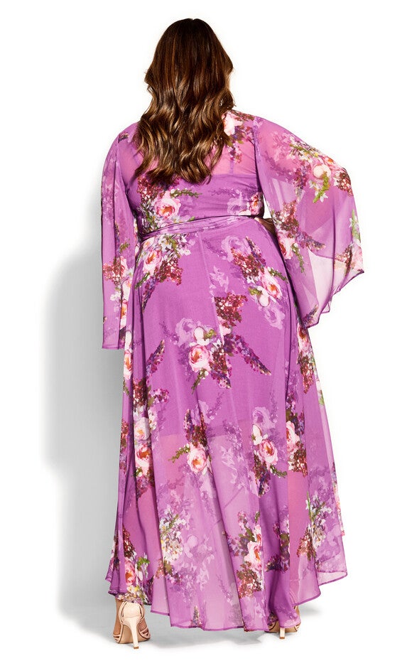 Nora Maxi Dress - wisteria, WISTERIA PAINTERLY R, alternate image number 2