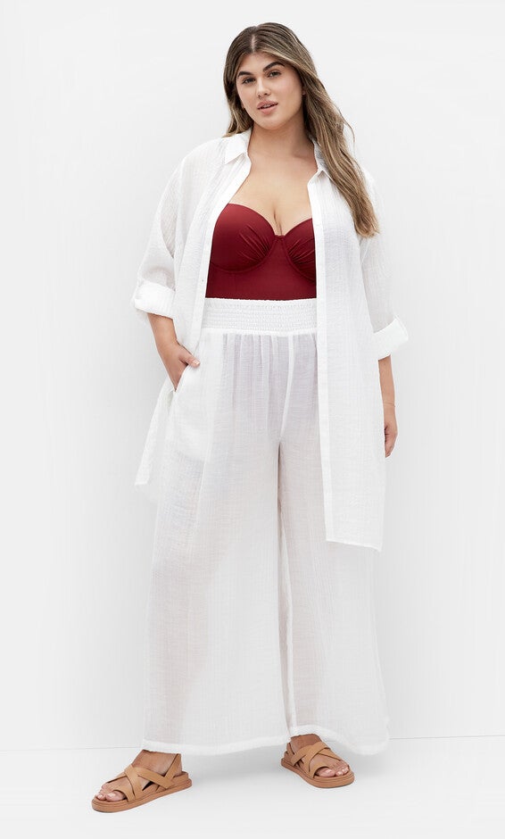 Maci Pant - ivory, CREAM, alternate image number 2