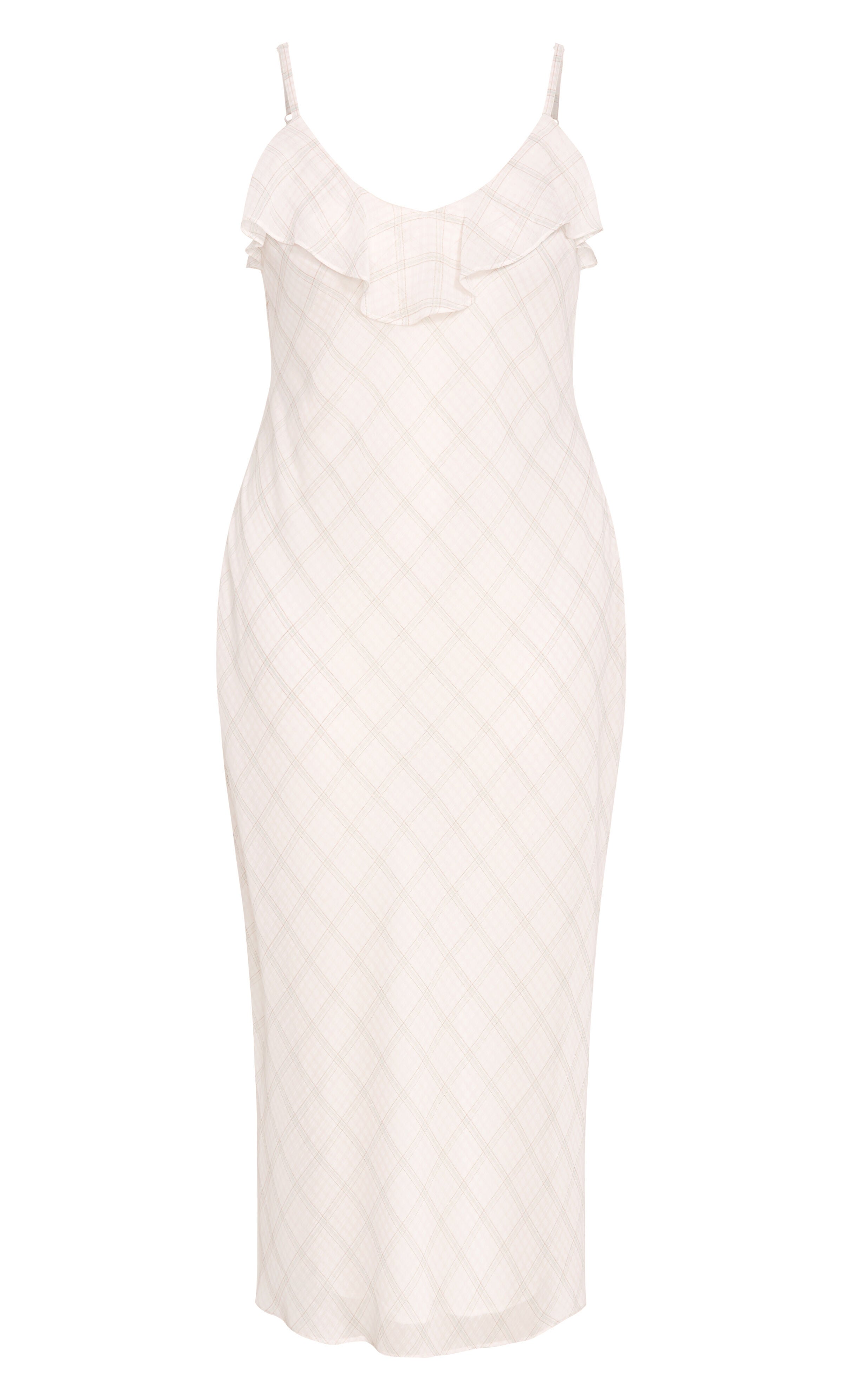 Ria Gingham Dress - ivory, BEIGE, alternate image number 4