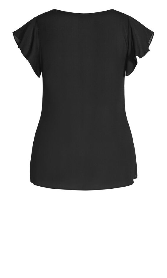 Zip Fling Top - black, BLACK, alternate image number 6
