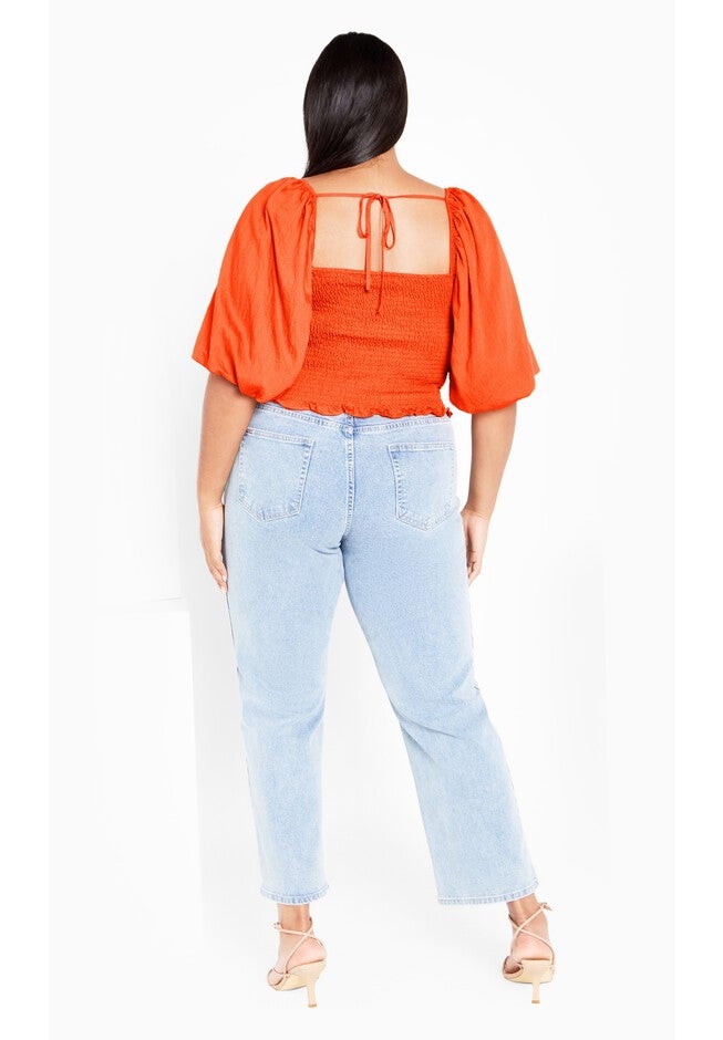 Poppie Top - tangerine, ORANGE, alternate image number 2