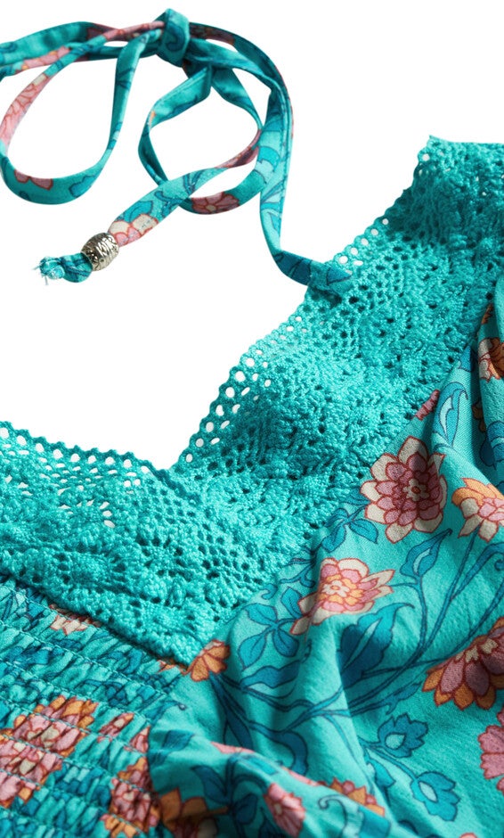 Aurora Print Top - turquoise, BLUE, alternate image number 6