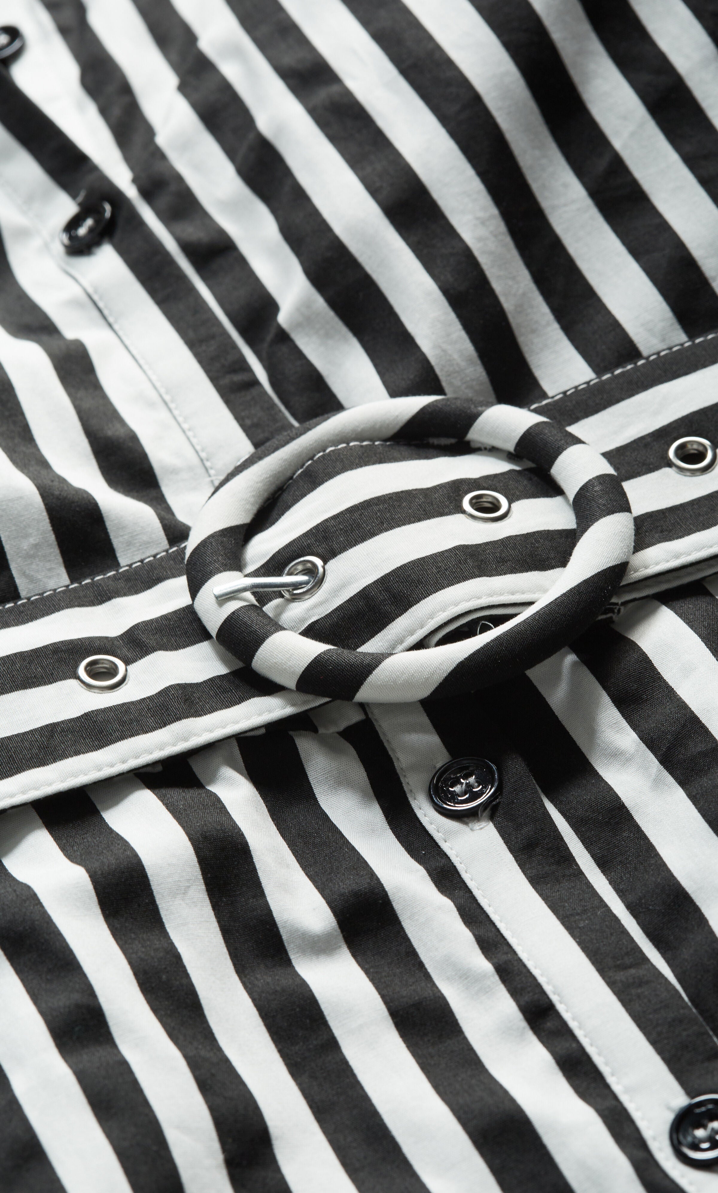 Stripe May Dress - black, BLACK, alternate image number 5