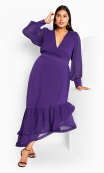 Antoinette Maxi Dress - royal purple