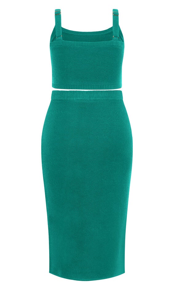 Knit Set Dress - green, VERIDIAN, alternate image number null