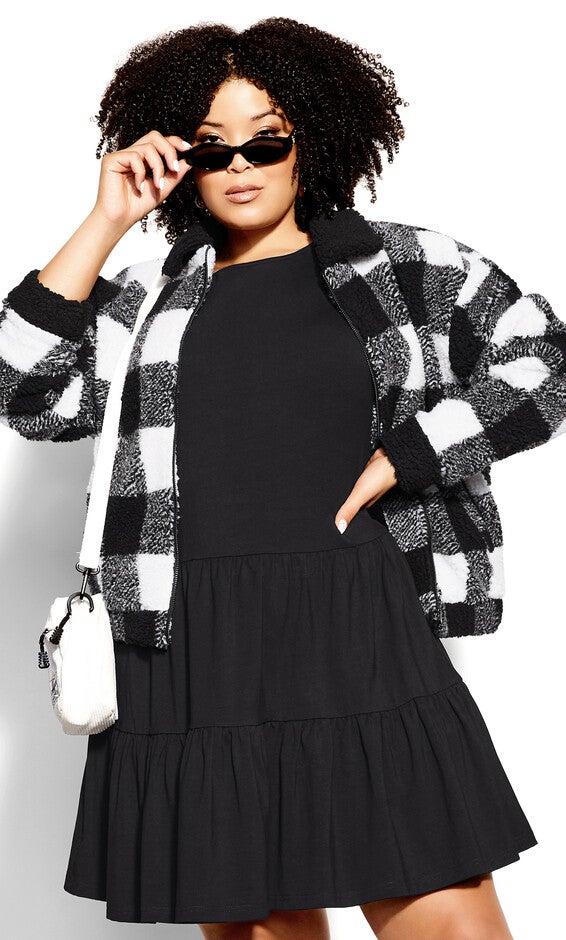 Scottie Jacket - black check, BLACK, hi-res image number null