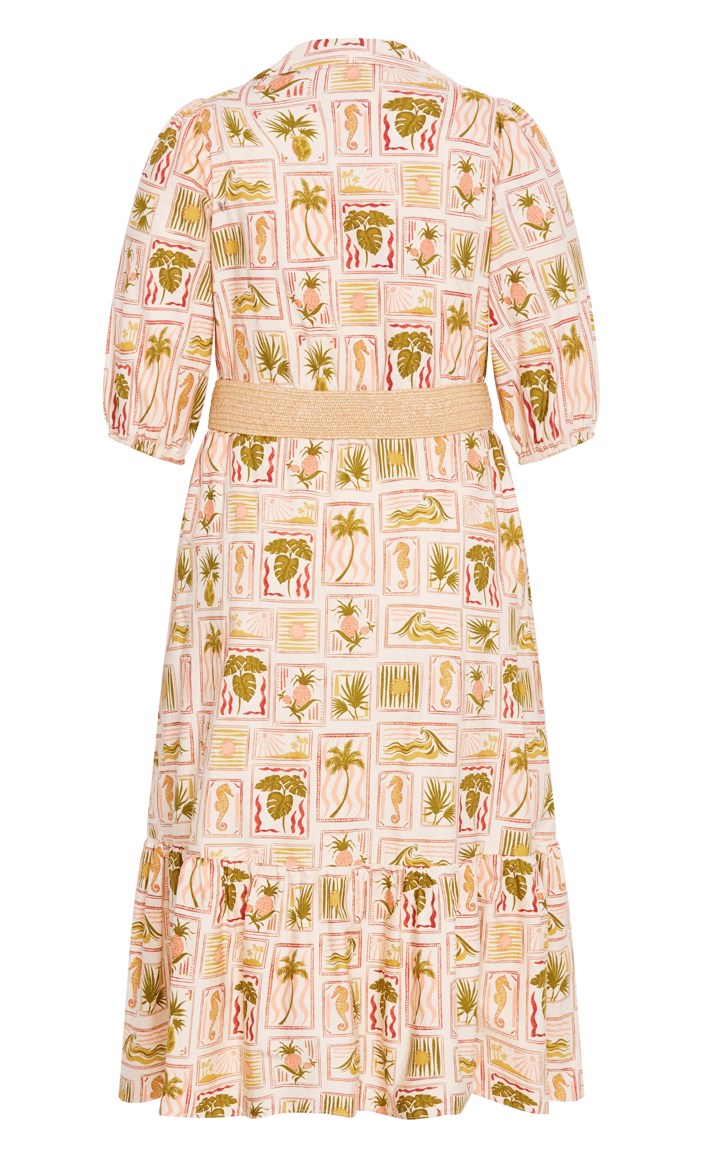 Anna Tropics Dress - print, PINK, alternate image number 4