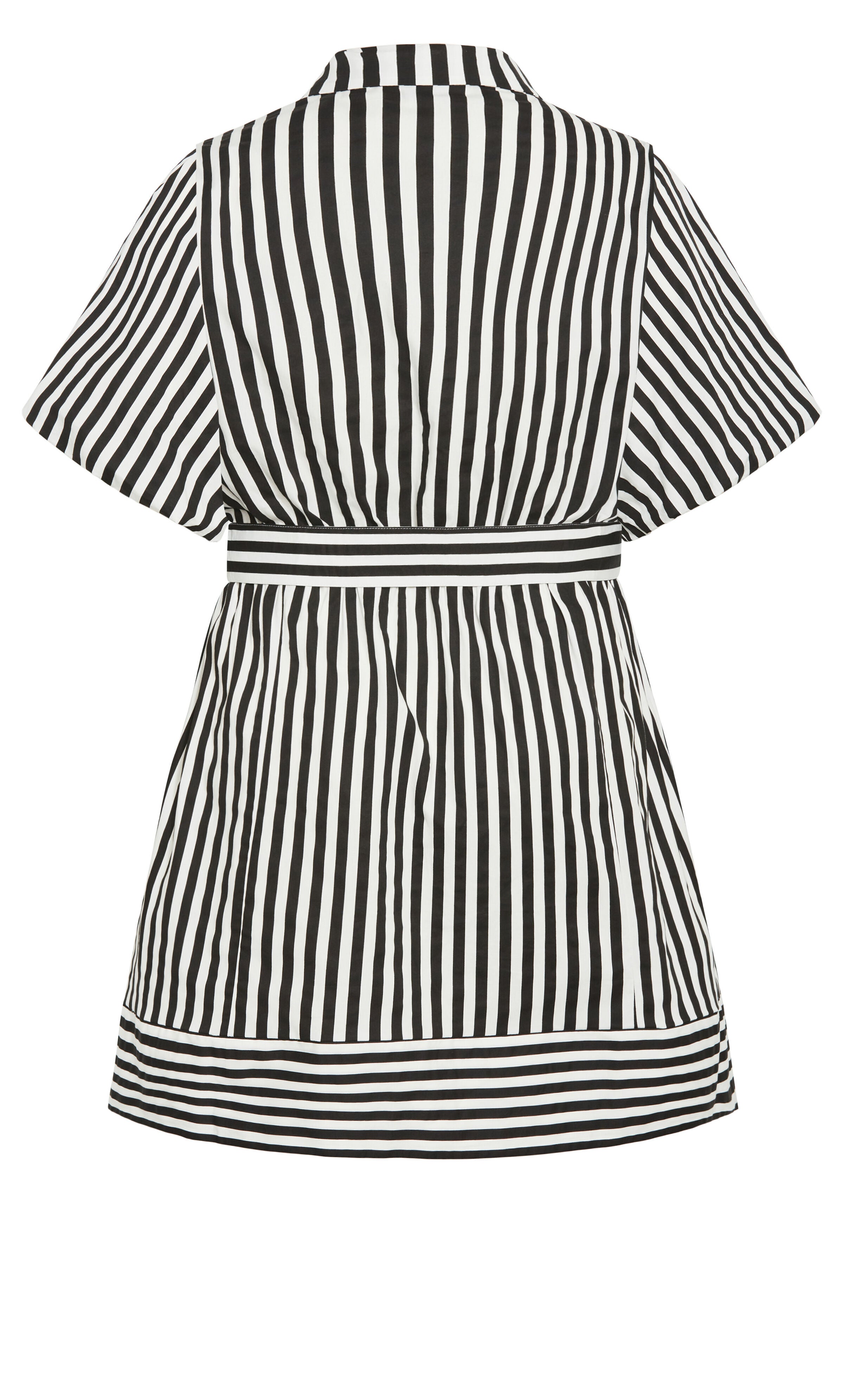 Stripe May Dress - black, BLACK, alternate image number 4