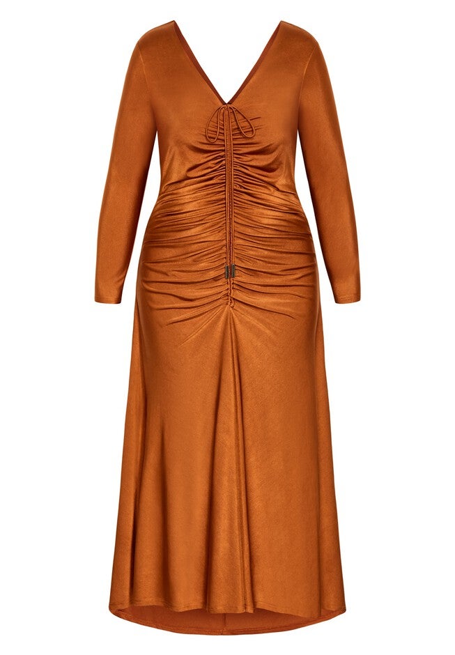 Avah Dress - gingerbread, BROWN, alternate image number null