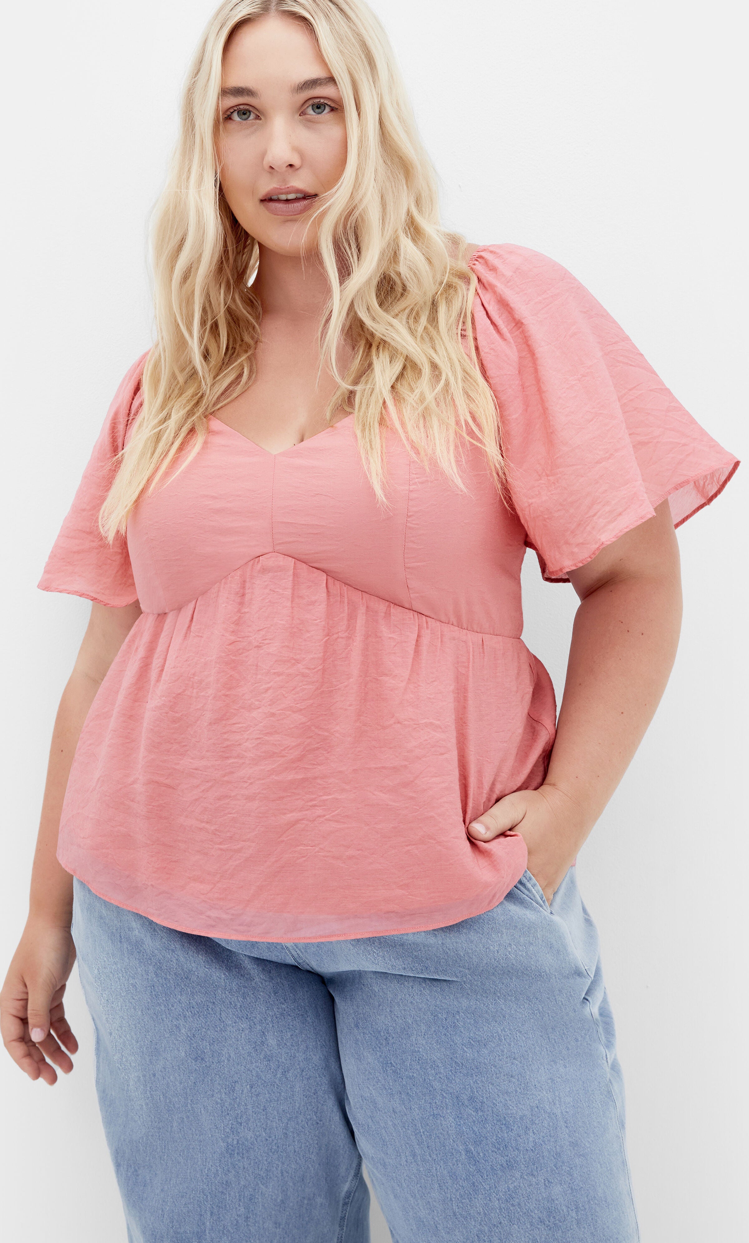 Marci Top - deep rose, PINK, hi-res image number 0