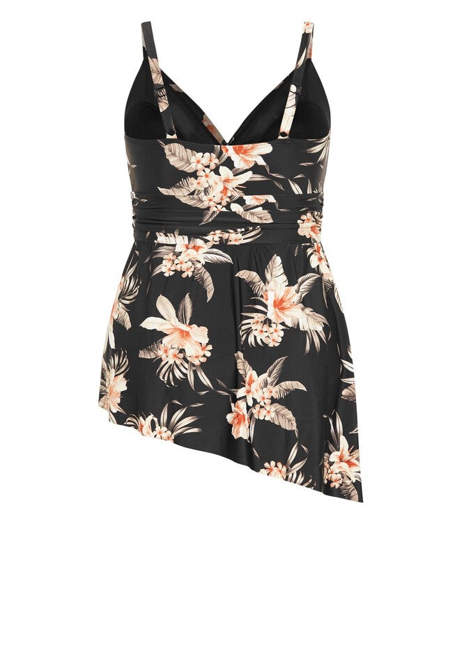 Ischia Overlay 1Piece print - black tropics, BLACK, alternate image number 5