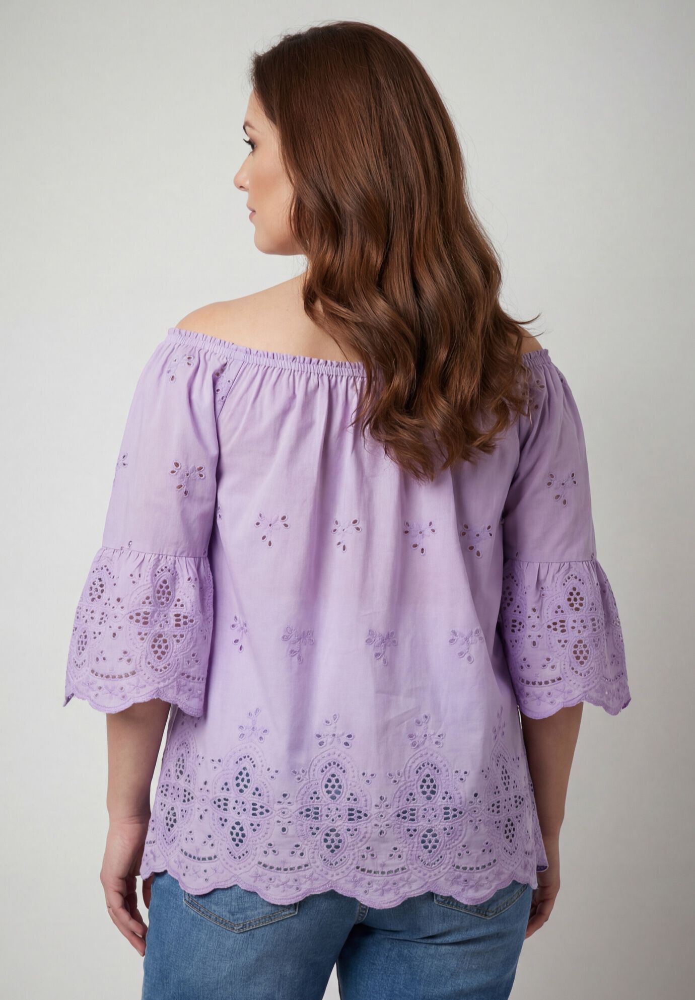 Convertible Eyelet Tunic, VIOLET, alternate image number 3