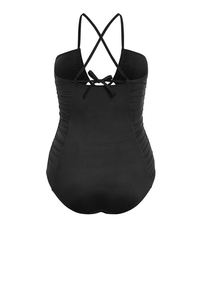 Chiara Halter Neck 1 Piece - black, BLACK, alternate image number 6