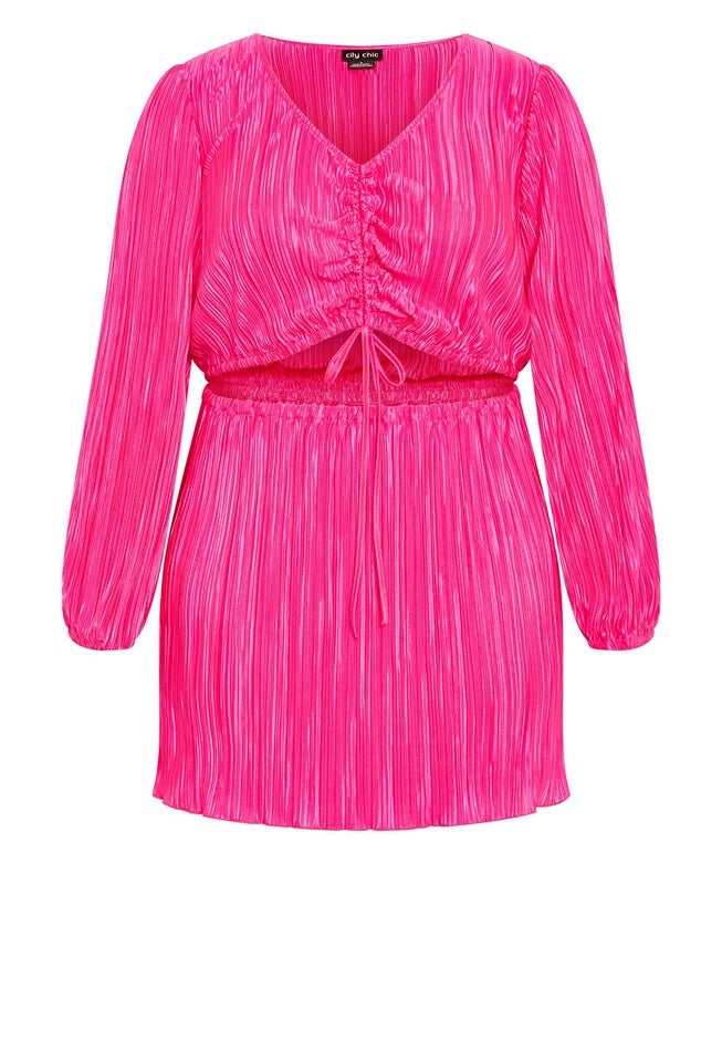 Hailee Dress - flamingo, PINK, alternate image number 3