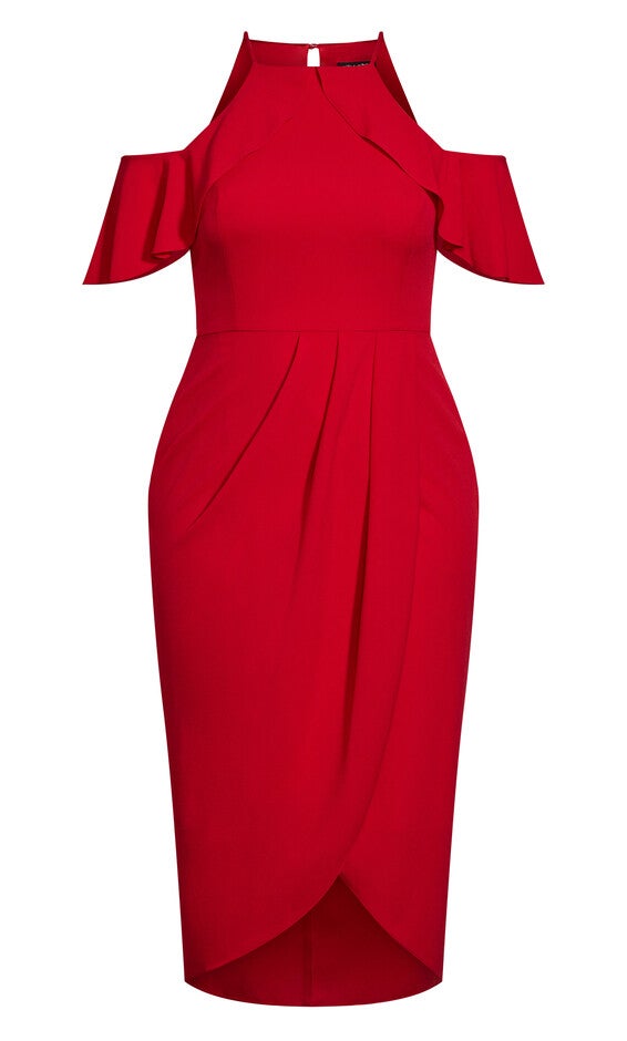 Love Siren Dress - siren red, RED, alternate image number null