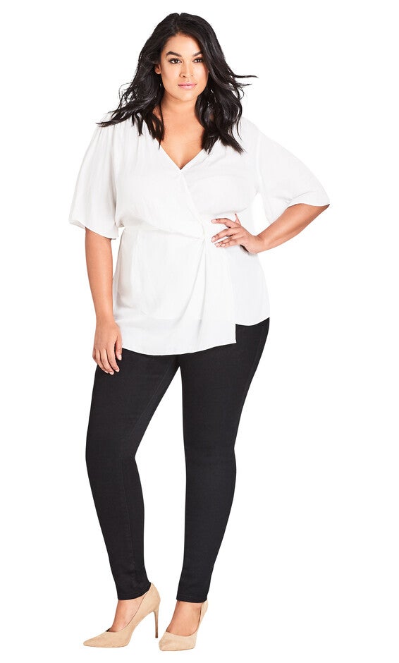 Asha Regular Skinny Jean - black, BLACK, hi-res image number 0